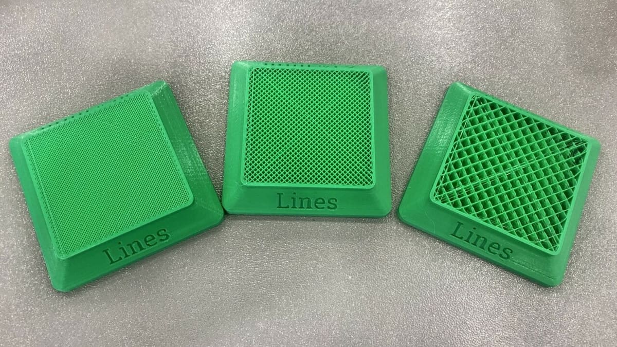 Line infill offers lots of strength in the Z direction