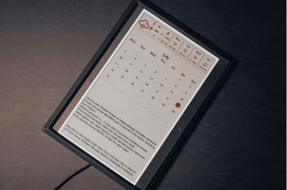 Image of Cool Raspberry Pi Projects: InkyCal