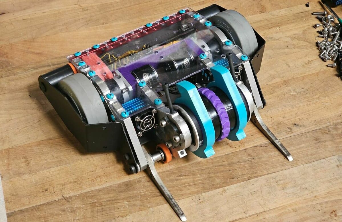 An optomized design will give a robot a better shot in combat