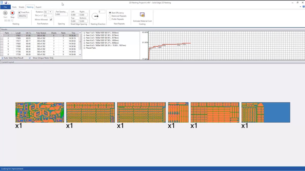 Image of: Solid Edge 2D Nesting