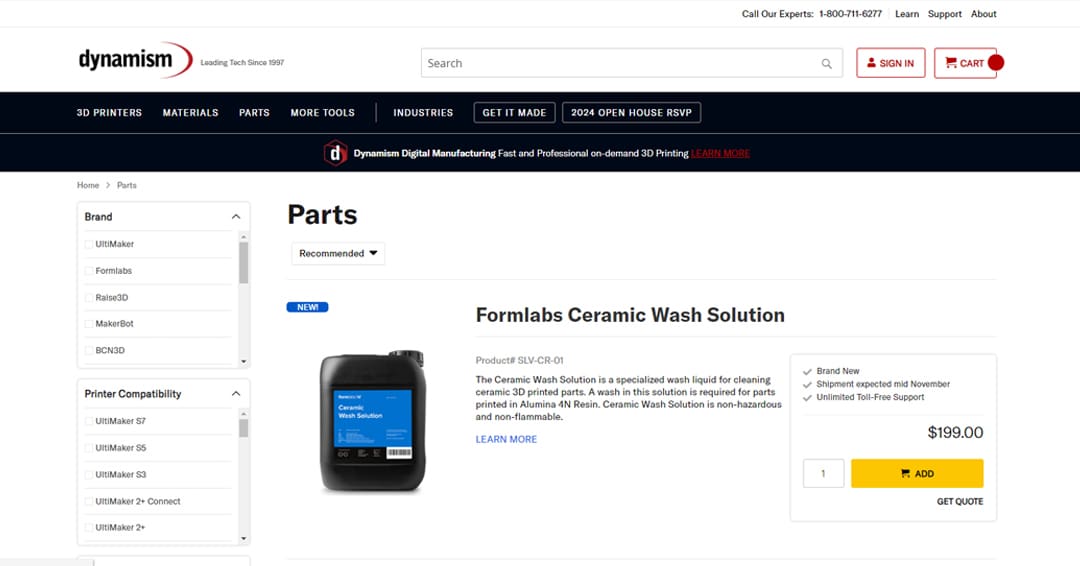 Premium parts for premium machines