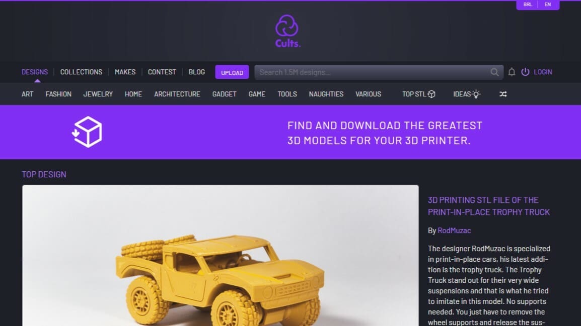 Some model repositories offer the option to sell 3D models