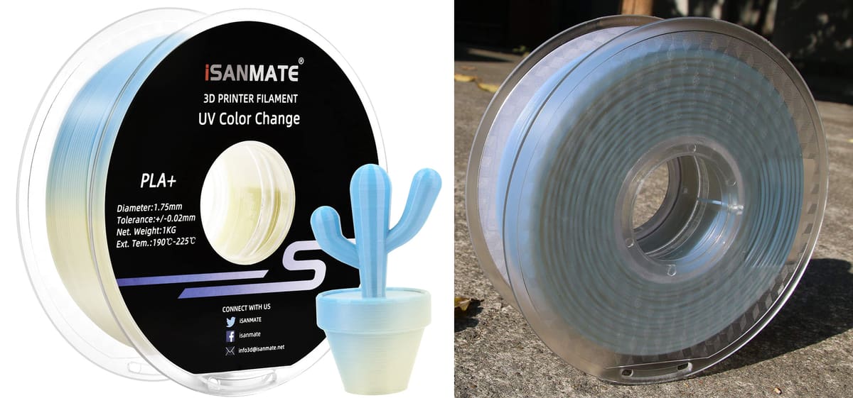 Image of Best 3D Printing Materials for Outdoor Use: PLA UV Color Change