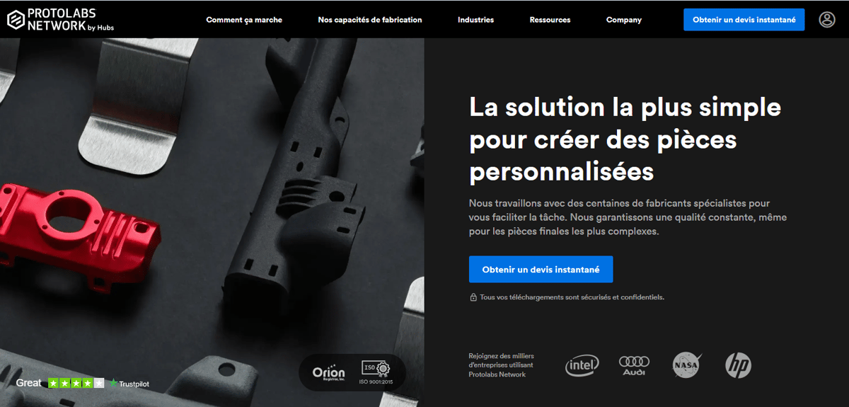 Photo de Service d'impression 3D en ligne (particuliers et professionnels): Protolabs (Network)
