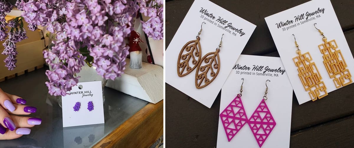 Image of Successful Selling 3D Printed Products: Winter Hill Jewelry