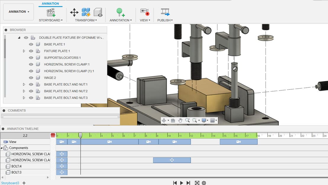 Moving components in every direction