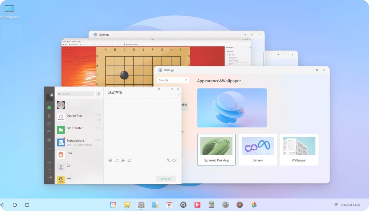 You can have multiple apps running concurrently