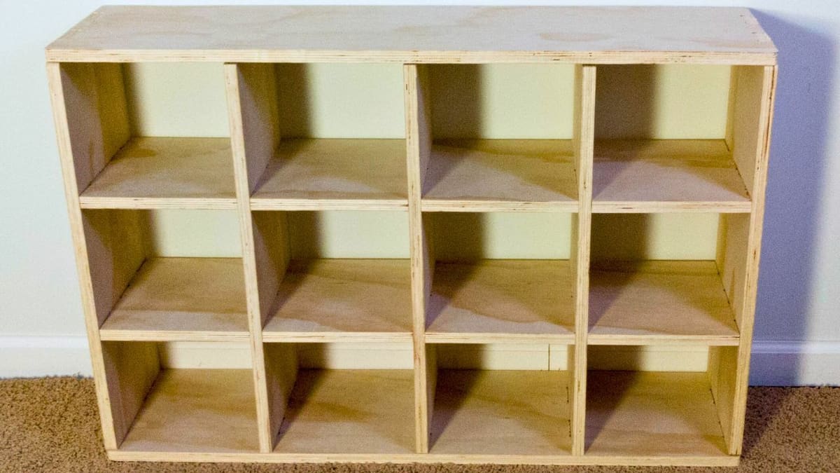Want a seated shoe rack? Remove the top row and add a cushioned seat!