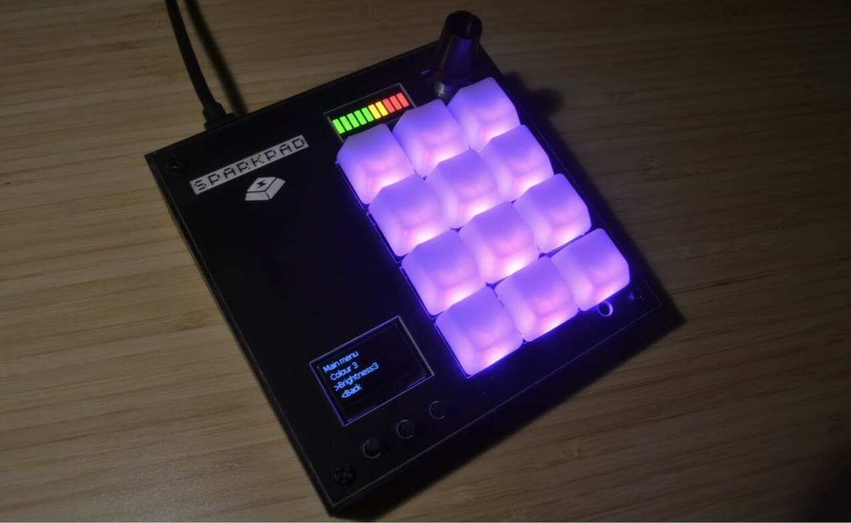 The Sparkpad uses two custom PCBs which make it a bit more expensive to build