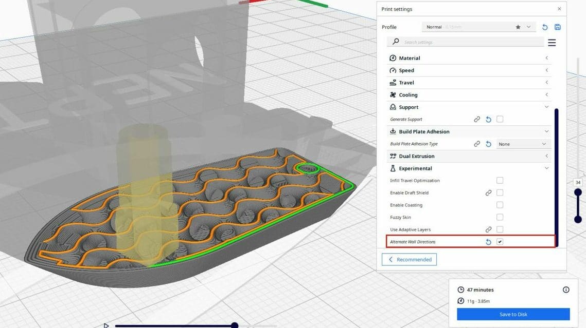You can preview alternate wall directions before printing