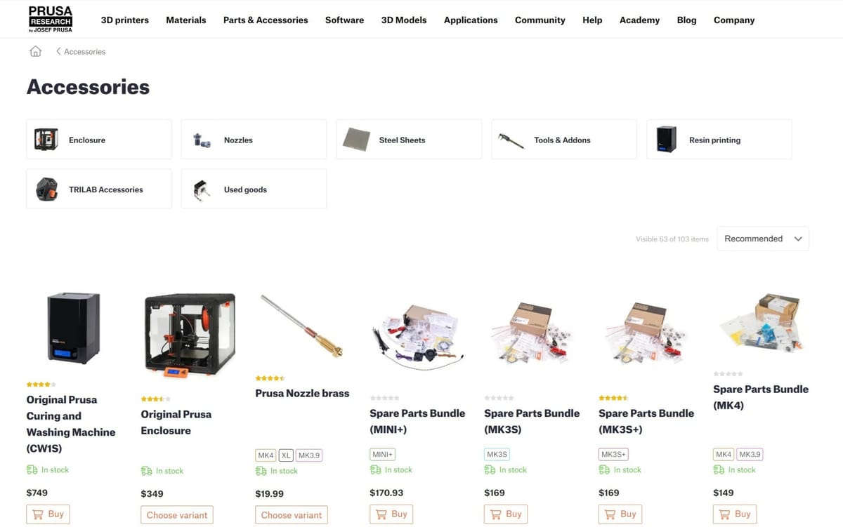 Image of: 3D Printers, Materials & Accessories