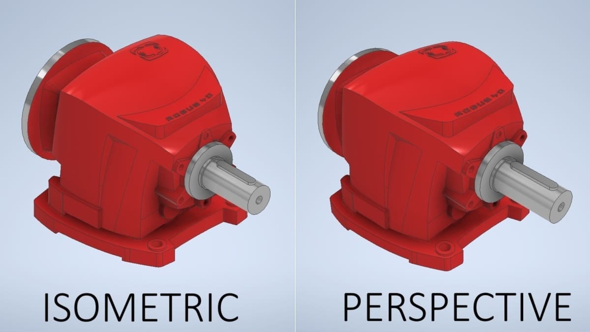 The isometric view is a type of parallel orthographic projection