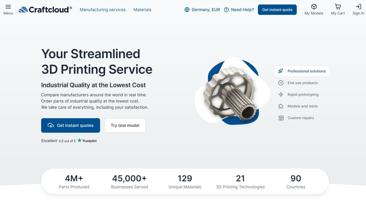 Image of: 3D Printing Services