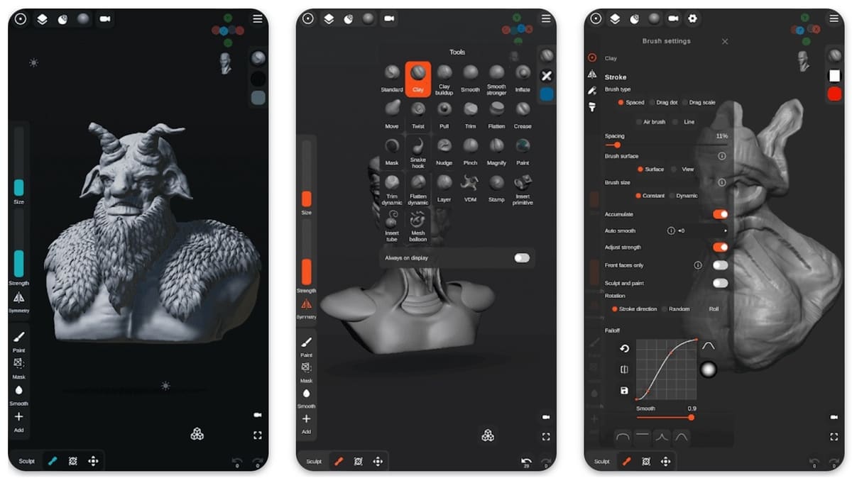 Digital sculpting available anywhere
