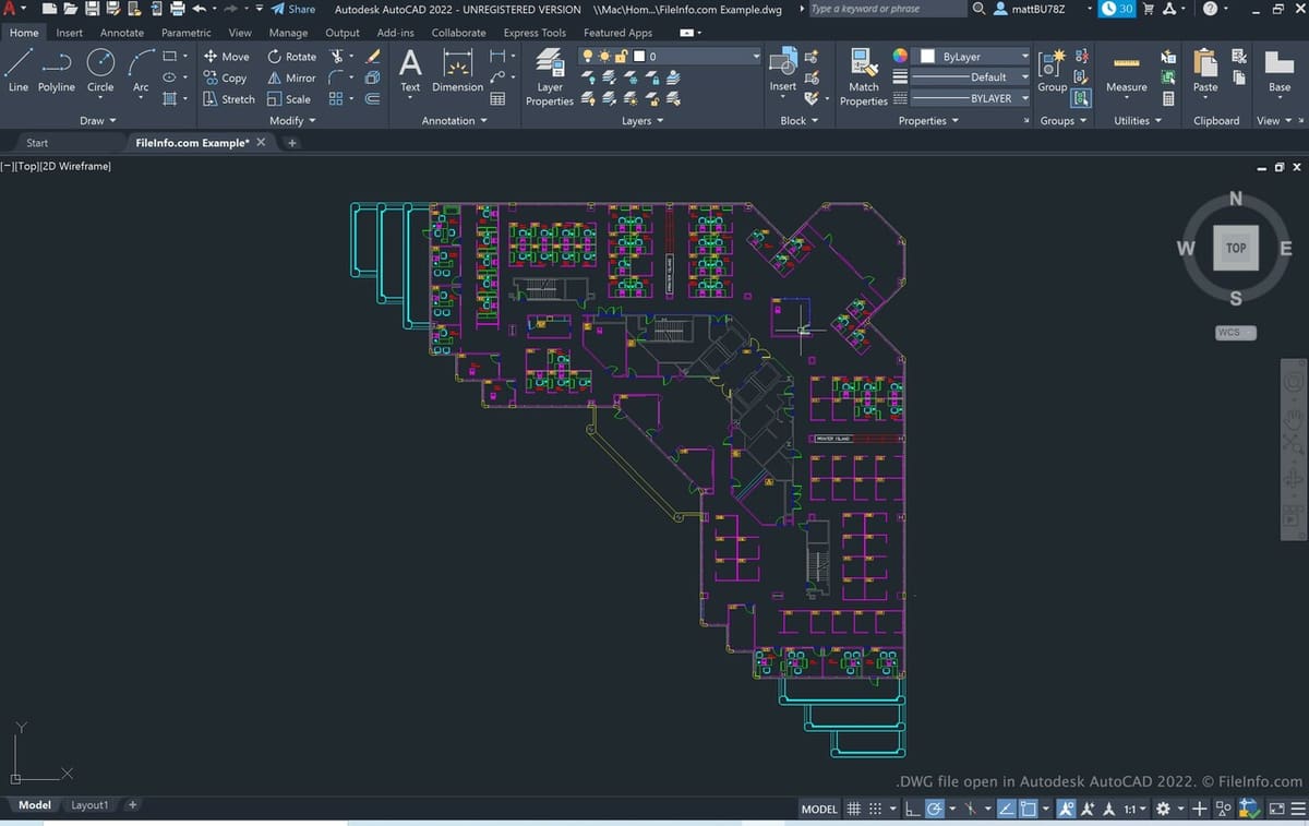 This info-packed DWG file can be exported as a DXF from AutoCAD