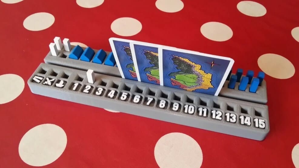Play a more organized Catan with this all-in-one game piece holder