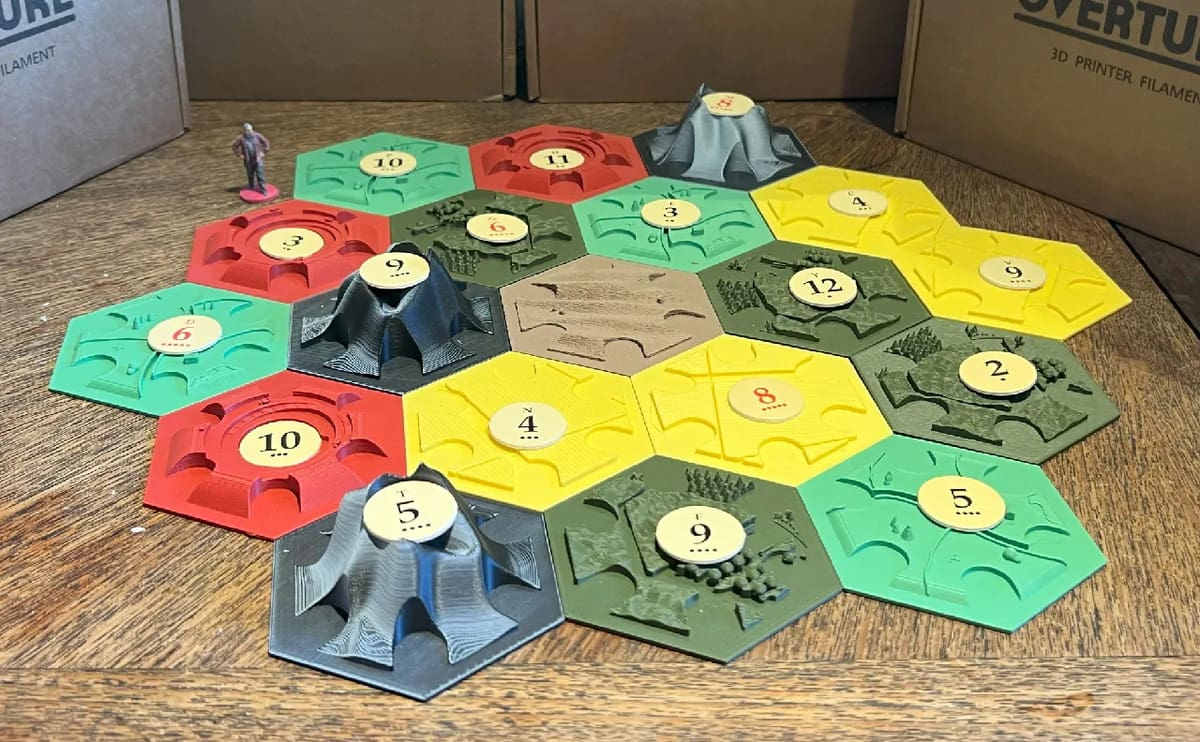 Textured tiles for Catan: New Energies