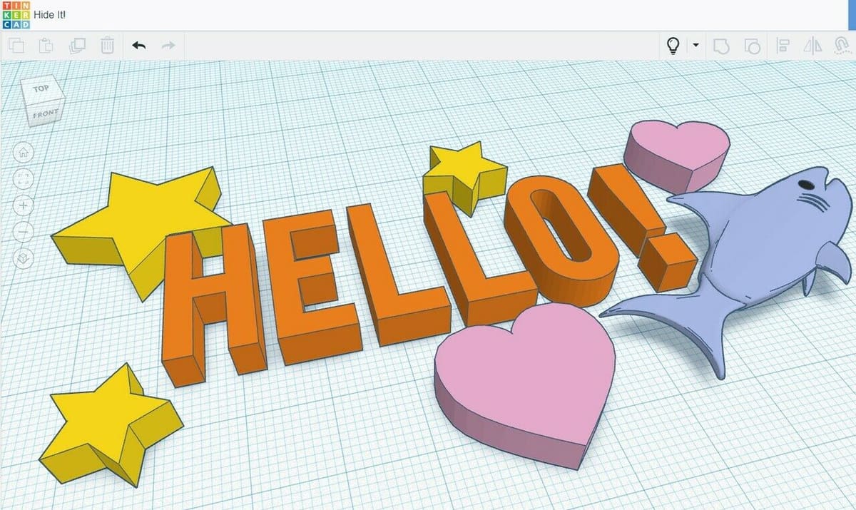 A lesson where you learn to hide and show models
