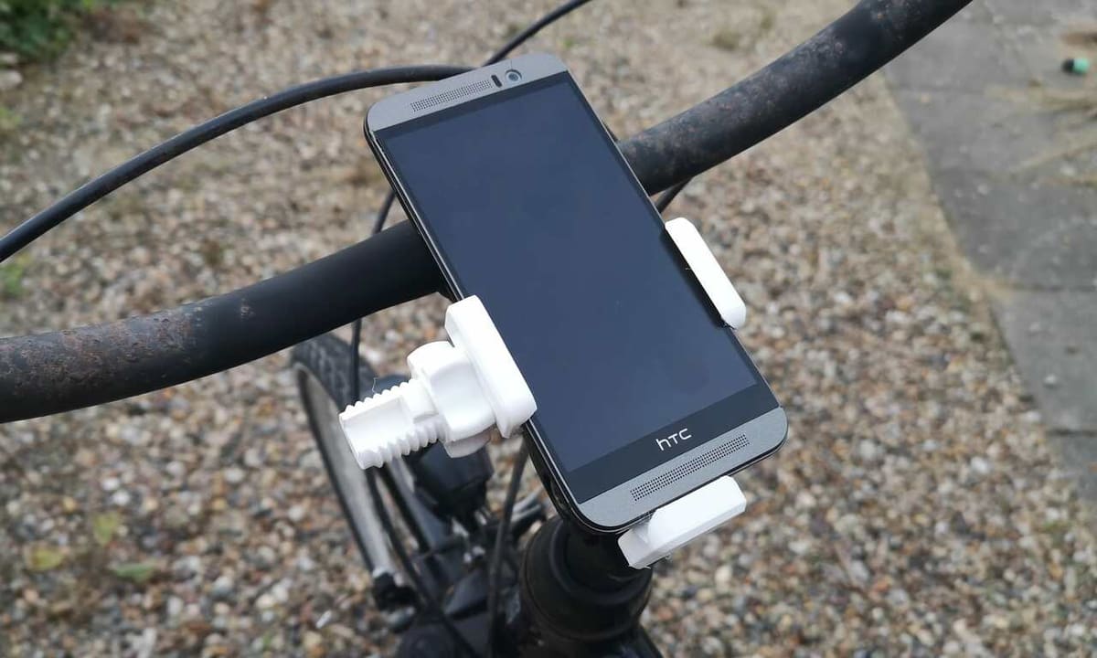 PETG and ABS are great options for a phone mount