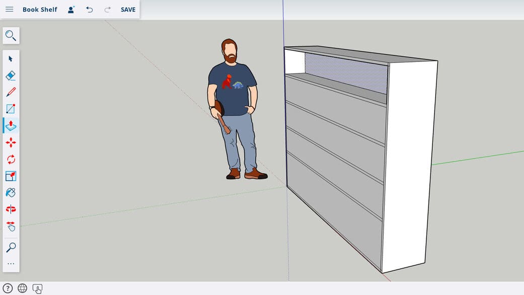 First shelf extrusion