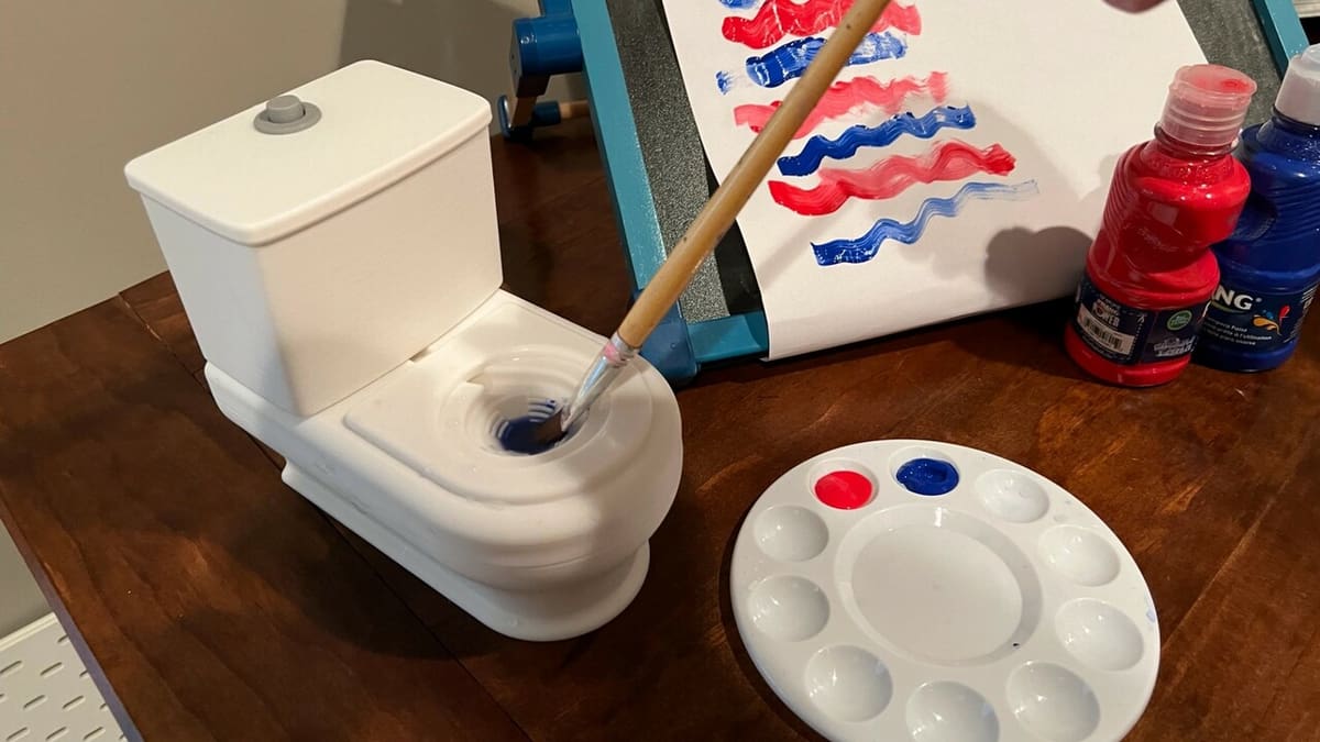 Coloring the canvas, not the real dishes!