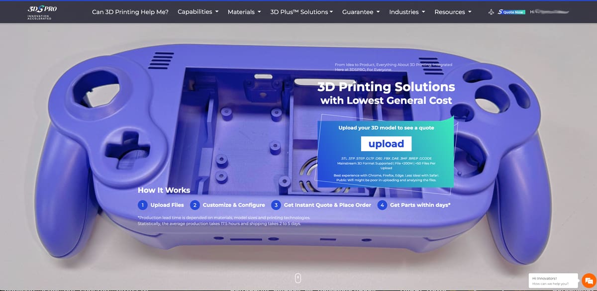 Bild von Die besten 3D-Druck-Services / 3D-Drucke online bestellen: 3DSPro