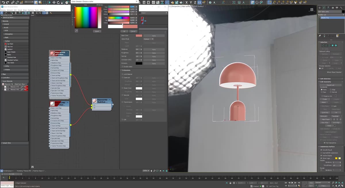 3ds Max is a powerful 3D modeling program for hard surface modeling