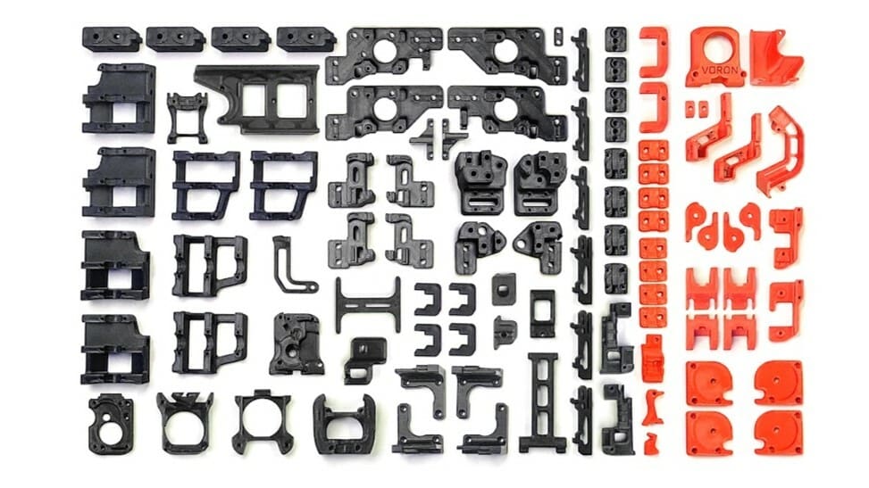 With these many 3D printed parts, you'll have to be organized