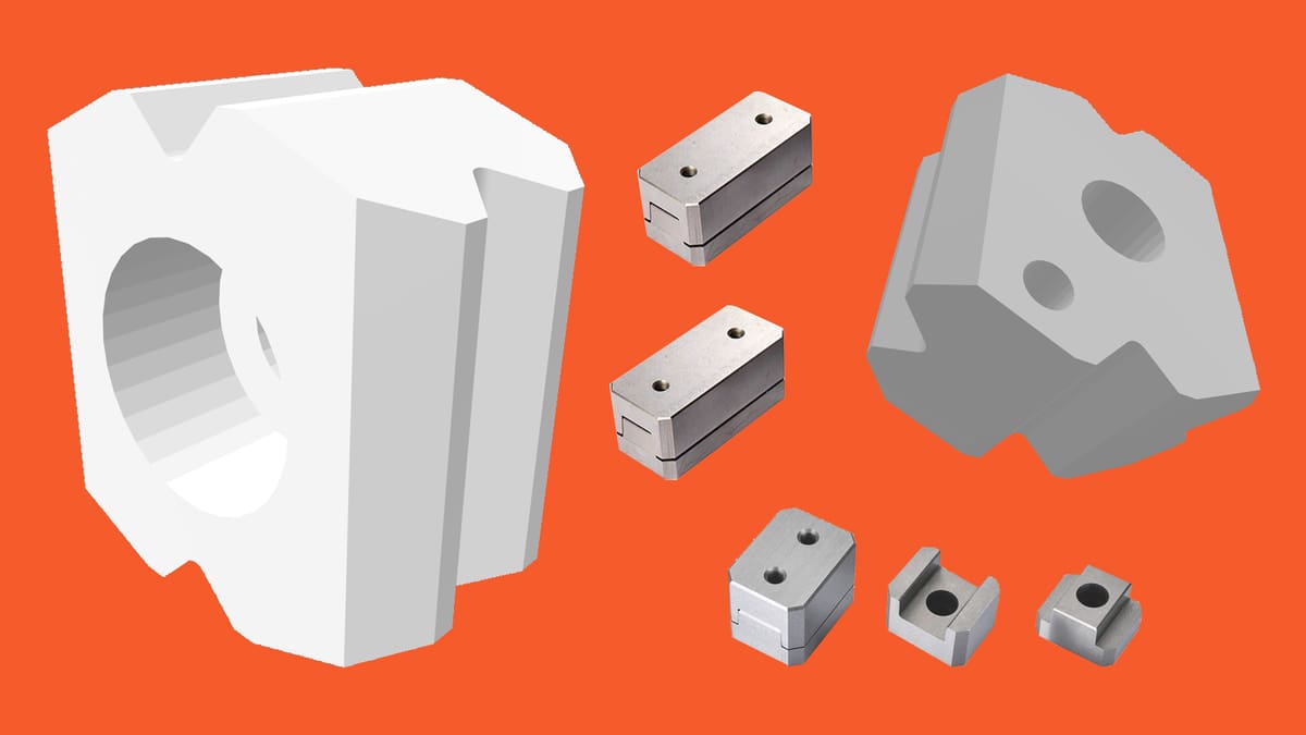 Image of Metal 3D Printing Price Charts: 4 Projects Compared: 3. 3D Printing 5 Maraging Steel Positioning Blocks