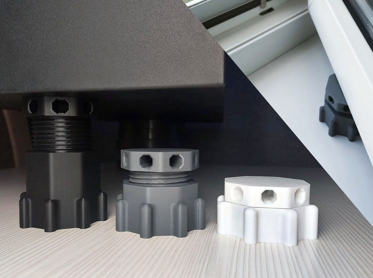 Foto de Projetos para impressora 3D: coisas para imprimir em 3D: Calço de altura ajustável