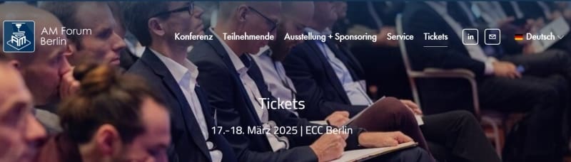 Bild von Veranstaltungen rund um Additive Fertigung: AM Forum Berlin 2025