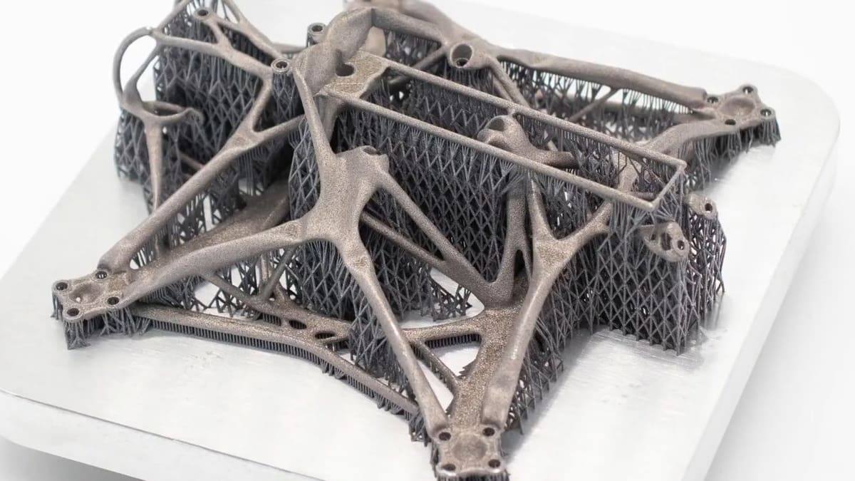 This drone frame would be a challenge to achieve at home