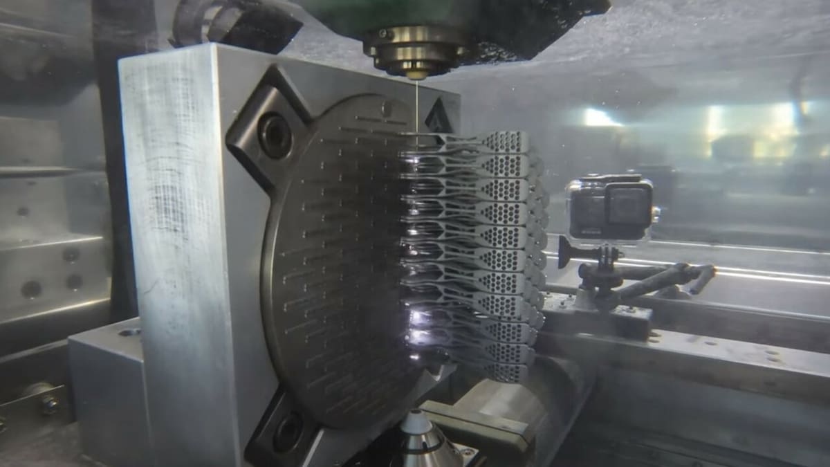 You can print many parts in a single build with specialized technologies