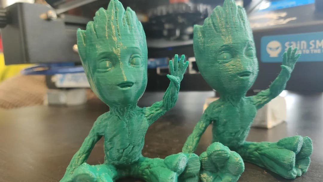 Klipper (left) vs Marlin (right) Groots