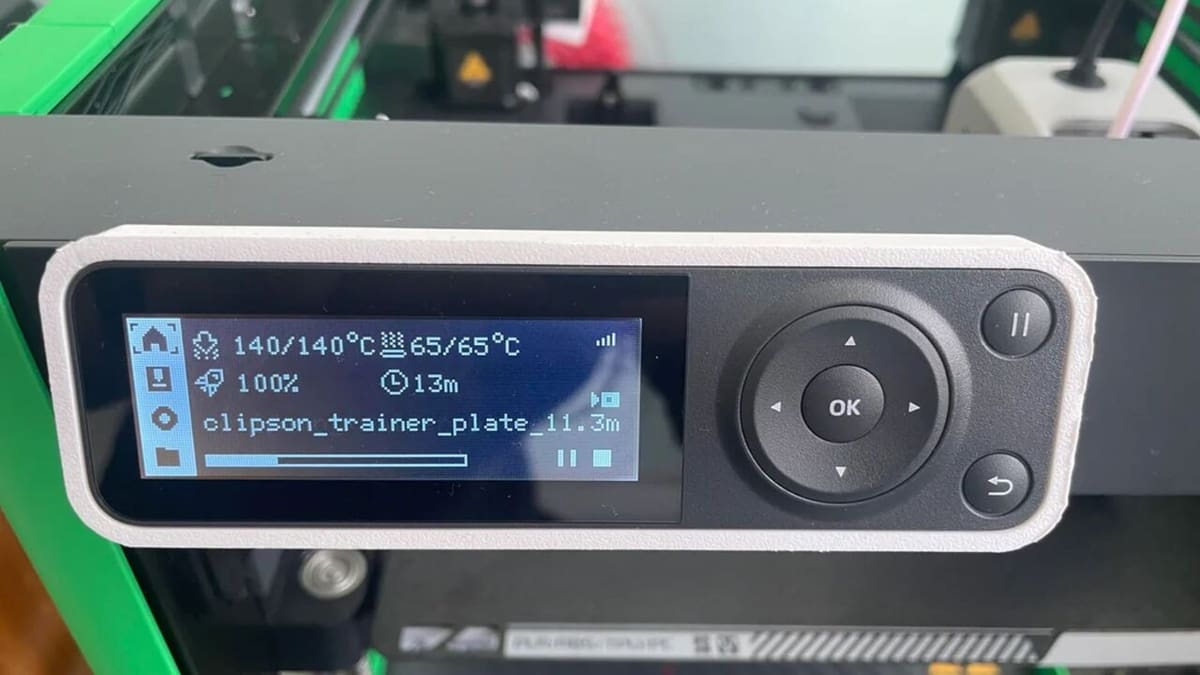 The P1P and P1S 2.7-inch buttton display