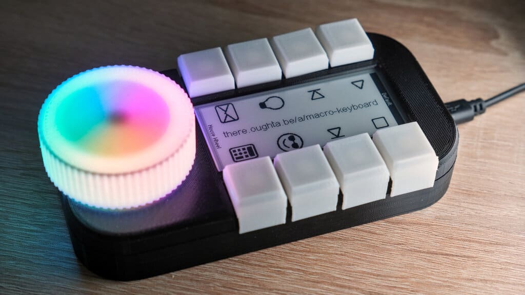 The RGB knob simply takes the keypad to the next level!
