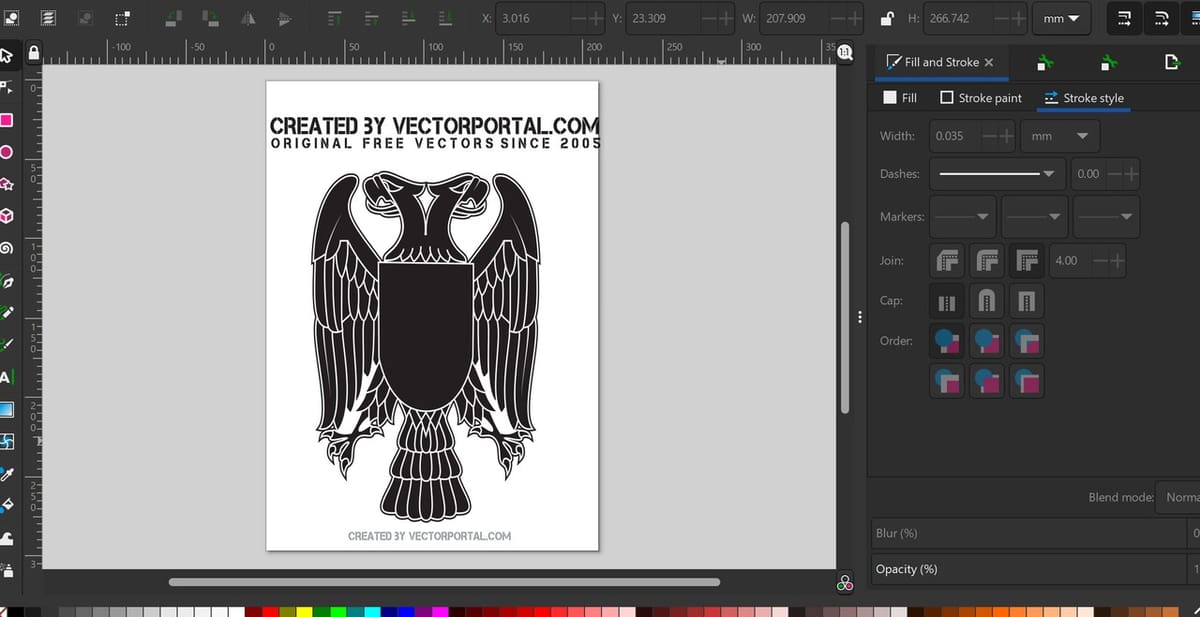 SVGs can be imported into Inkscape