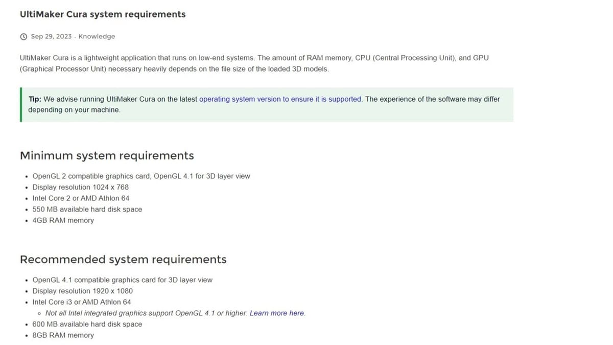 You can easily find the necessary information on Cura's site
