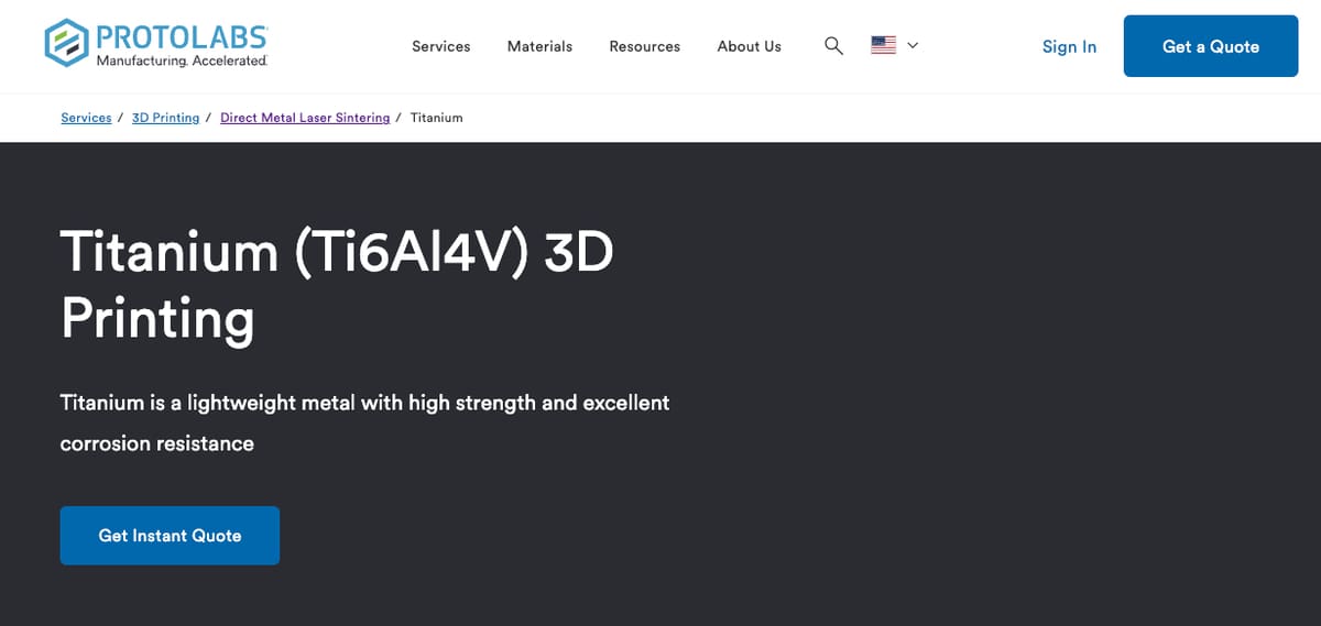 Image of Titanium 3D Printing Services: Protolabs