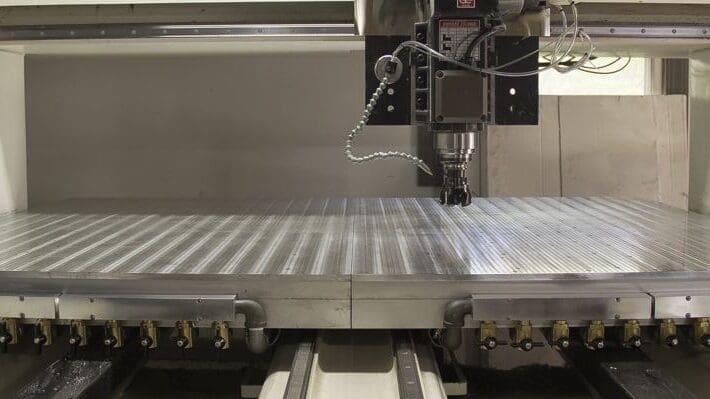 A vacuum clamping bed system