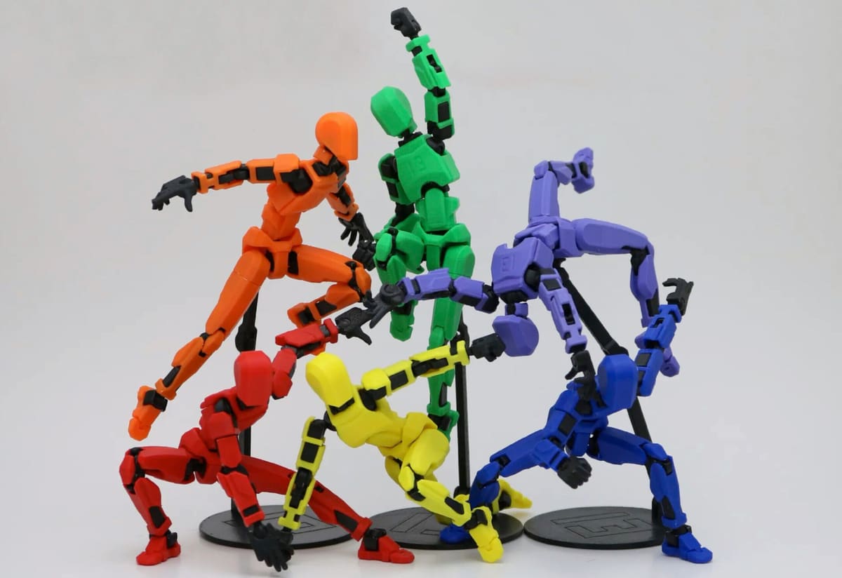 Image of Cool Things to 3D Print: Articulated Dummy