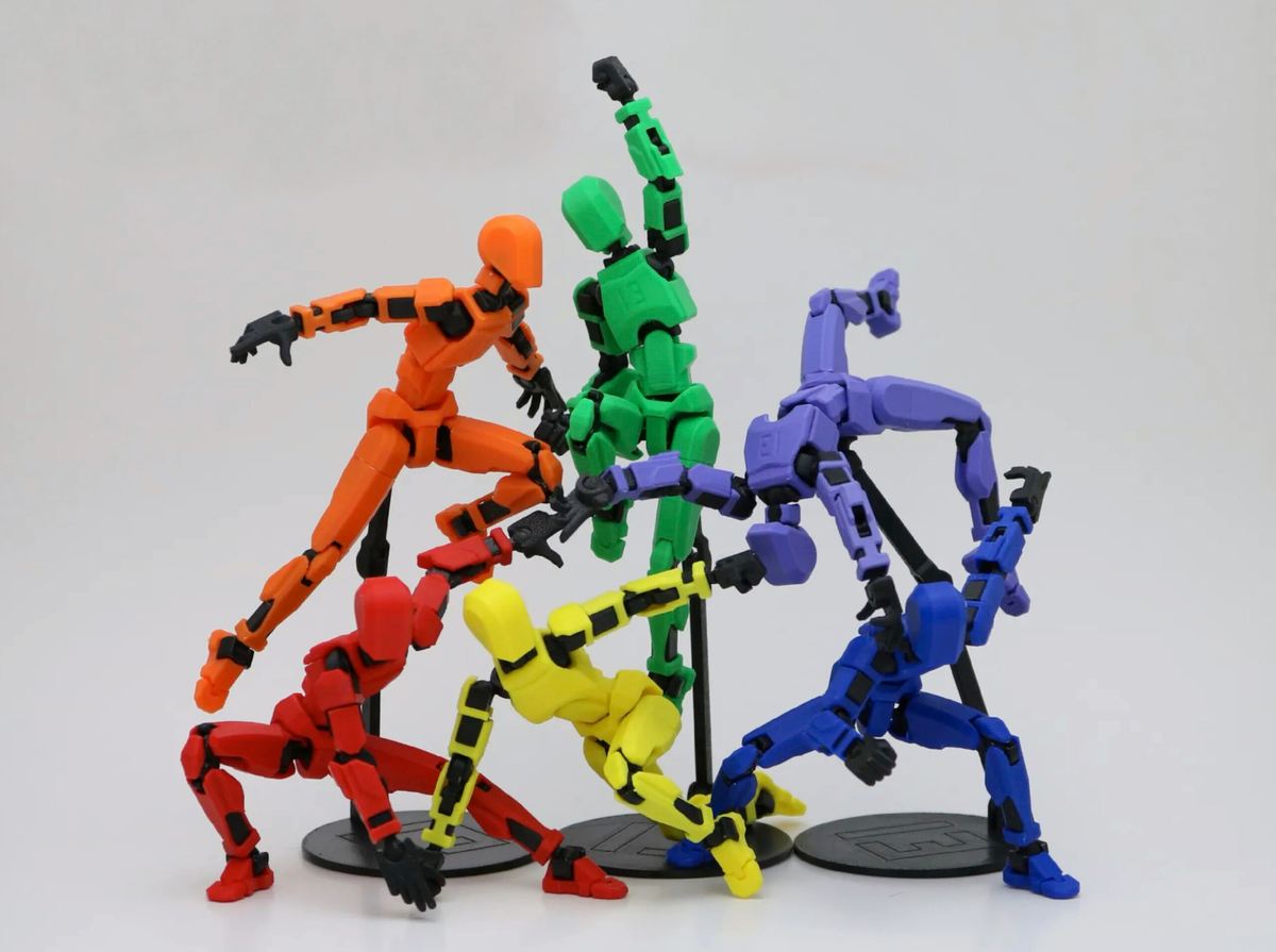 Foto de Projetos para impressora 3D: coisas para imprimir em 3D: Manequim articulado