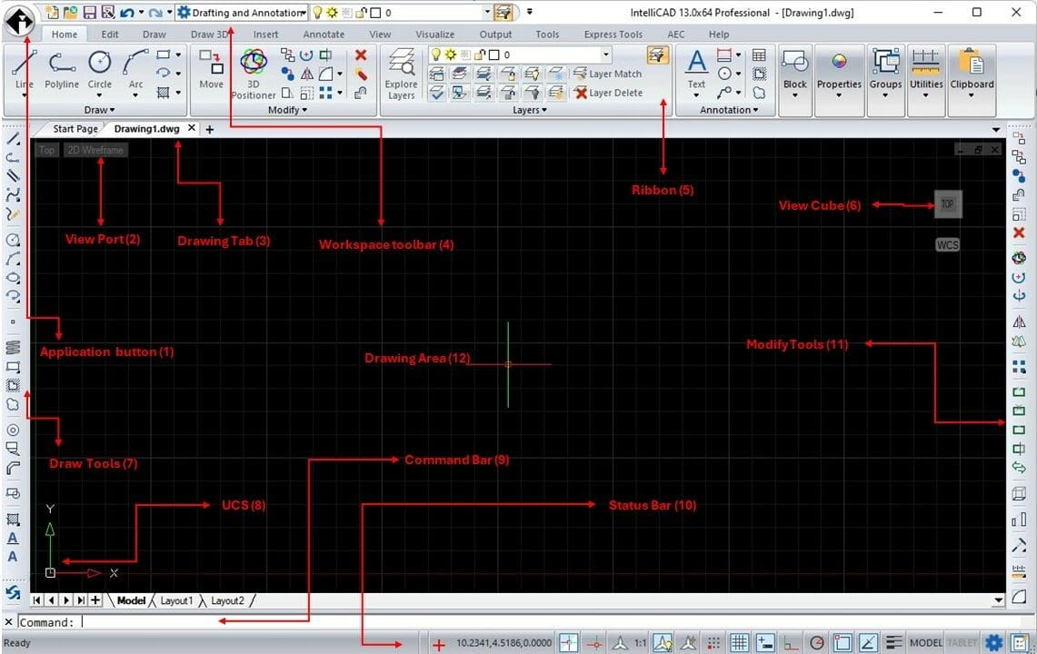 IntelliCAD's UI; does it ring a bell?