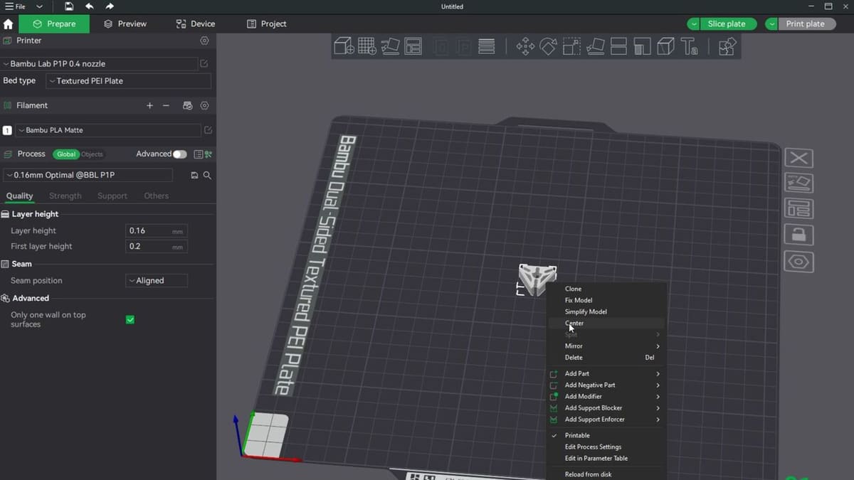 Bambu Studio is easy to navigate