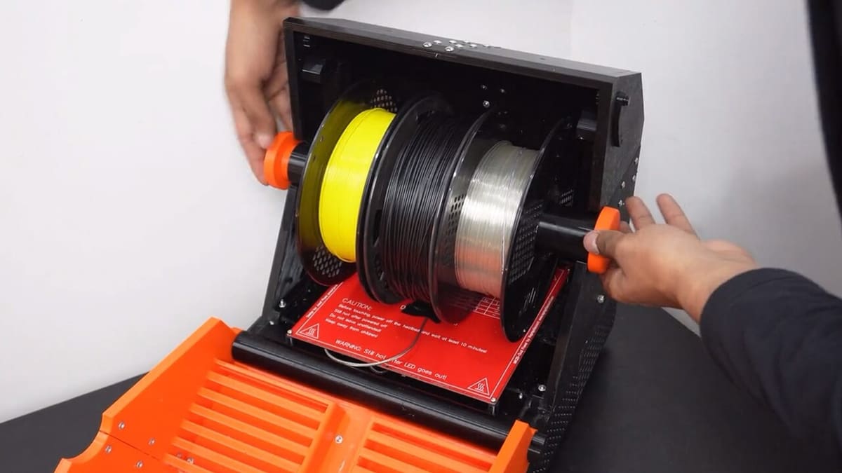 Customize your design to hold as many filaments as you'd like