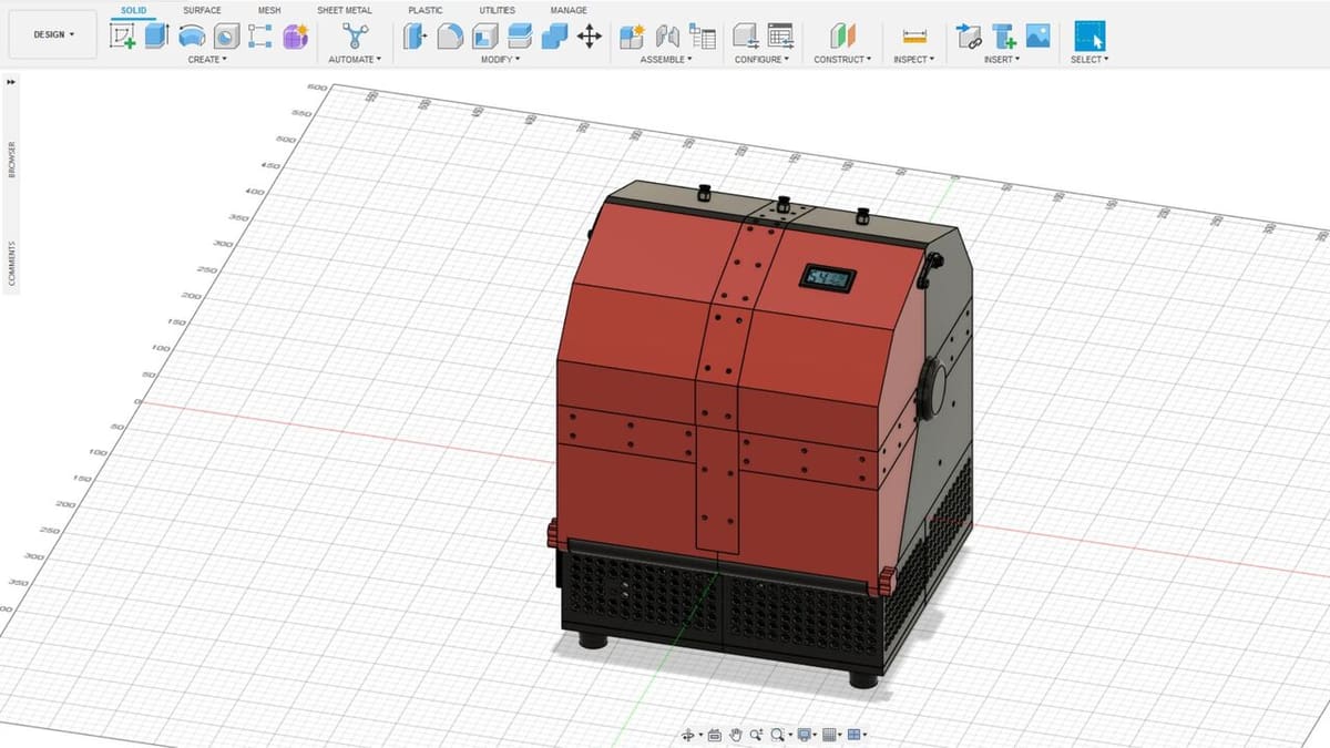 I designed AeroDry in Autodesk Fusion