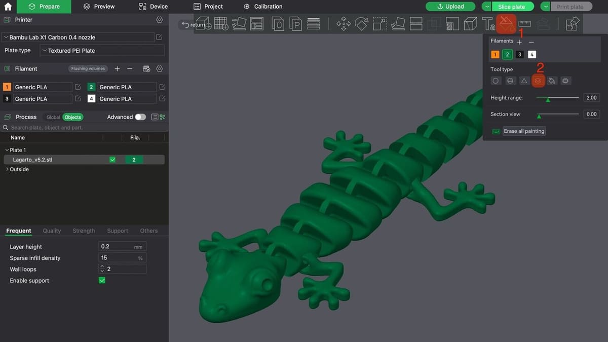 Add color with the Color Painting tool