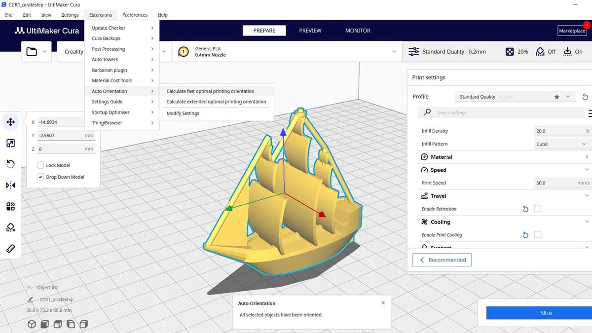 This plug-in optimizes your model's orientation