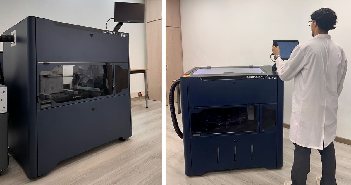 Image of New Professional 3D Printers: Addimetal’s New K2-2 Metal Binder Jetting