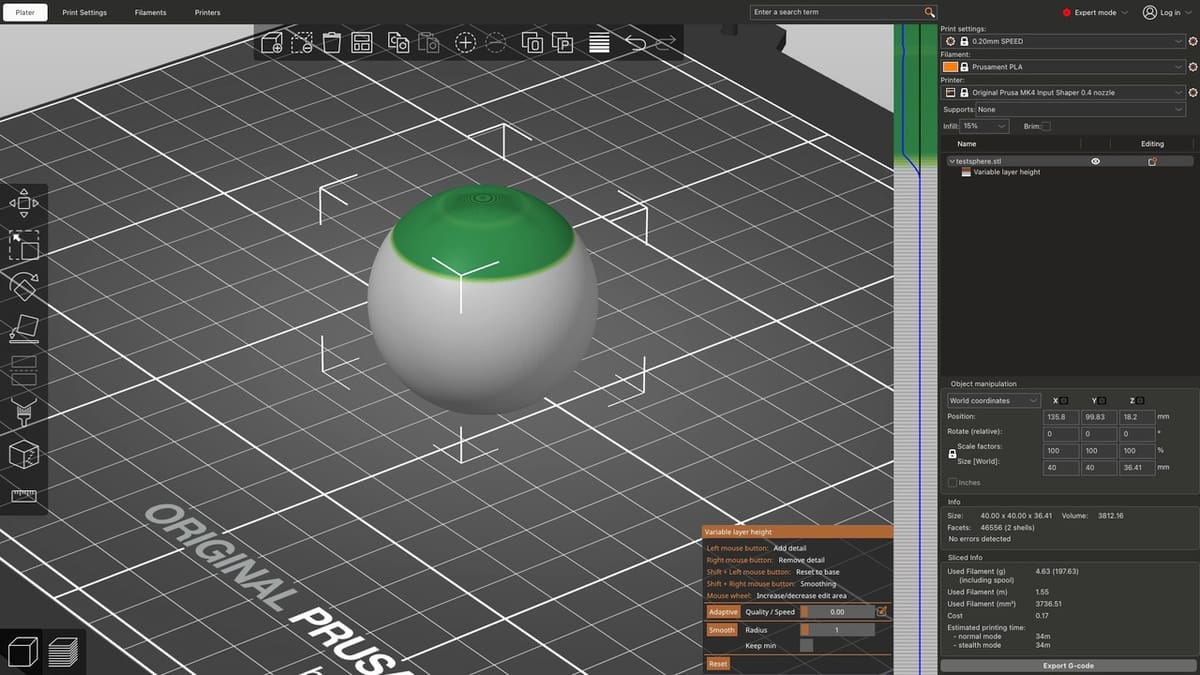 Slicers are constantly working on new settings